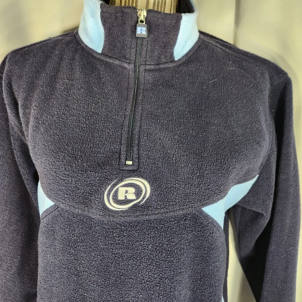 Russell Athletic Navy & Blue 1/4 Zip Jacket Size XLarge (18-20)